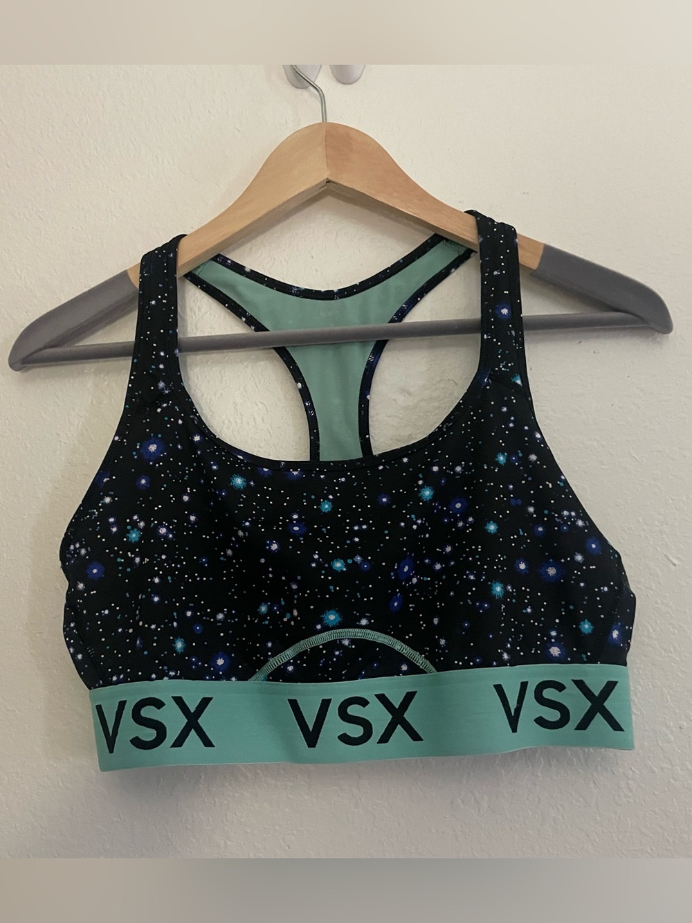 Victoria’s Secret VSX Galaxy Print Sports Bra M Racerback